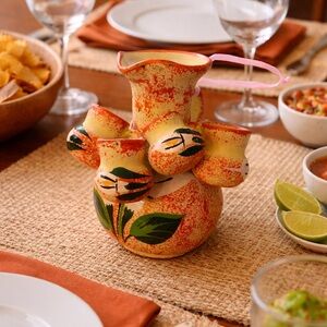 Handcrafted Multicolor Ceramic Vase